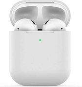 Apple AirPods - Siliconen Hoesje Case Cover - Geschikt voor AirPods 1/2 - Kleur Wit