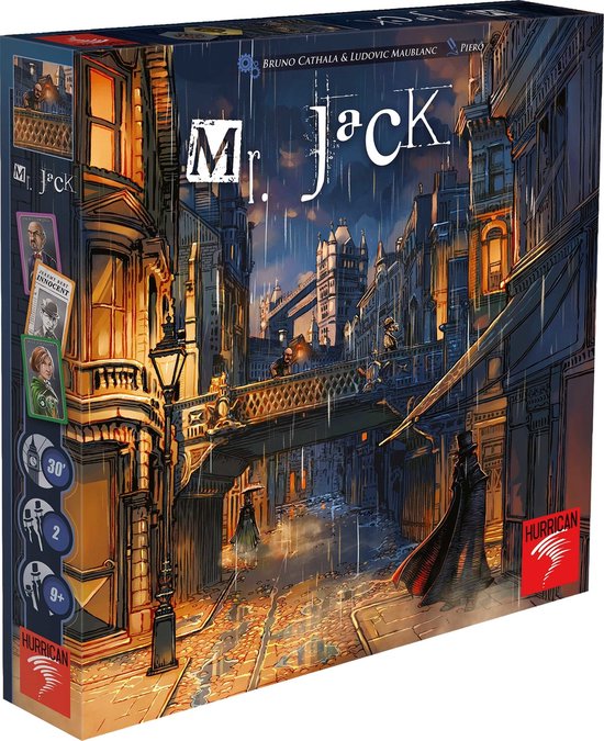 Boek: Mr. Jack Londen Detective bordspel - Speciaal voor 2 spelers, geschreven door Hurrican Games
