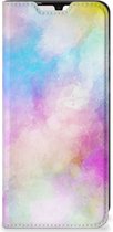 Bookcase Personaliseren Geschikt voor Samsung Galaxy A33 5G Telefoonhoesje Watercolor Light