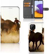 GSM Hoesje Geschikt voor Samsung Galaxy A22 4G | M22 Bookcase Cowboy