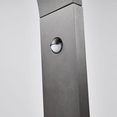 Lucande - Padverlichting, zuillampen - 1licht - aluminium, kunststof - H: 100 cm - grafietgrijs, opaalwit - Inclusief lichtbron