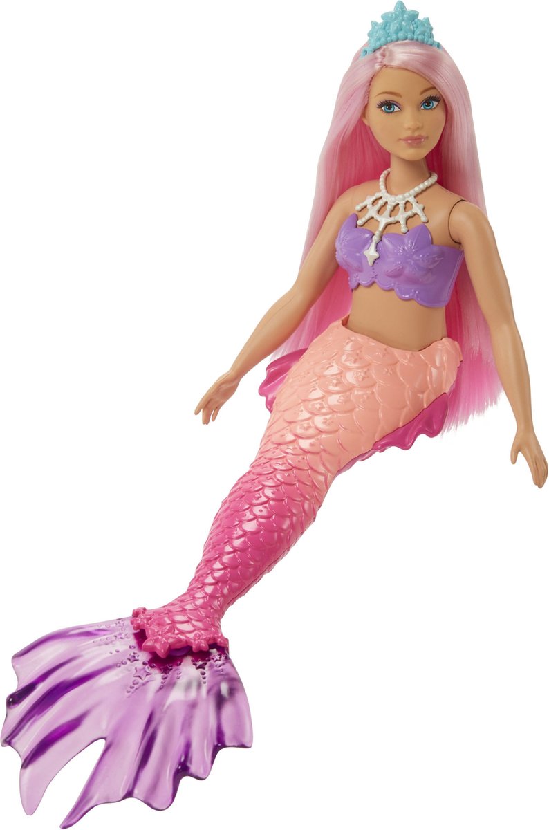 Barbie Dreamtopia - Barbiepop - Roze en paarse zeemeermin | bol.com