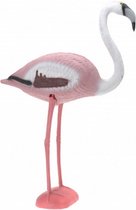 vogelverschrikker flamingo 56 x 80 cm roze/wit