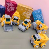 5-in-1 DIY Constructiespeelgoed 86 delig - Demonteerbare Voertuigen/Robot met Geluid - Bouwvrachtwagen - Betonmixer Werkvoertuig/Bulldozer/Mixer vrachtwagen /Graafmachine/Graafwagen - Builder