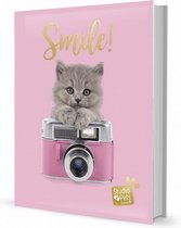 fotoalbum Studio Pets Cat 13 x 20 cm papier roze