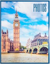 fotoalbum Londen paperback 13 x 20 cm papier blauw