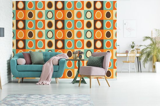 Papier Peint - Papiers Papier peint photo Rétro - Motifs - Oeuf - Largeur 295 cm x Hauteur 220 cm