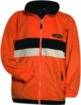 Fleecejack Vermont junior oranje maat 98