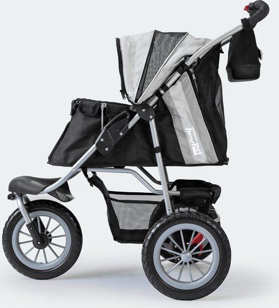 InnoPet Comfort EFA - Hondenbuggy - Zwart Grijs - 87x50x102 cm - tot 25 kg