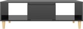 Salontafel 103,5x60x35 cm spaanplaat hoogglans zwart
