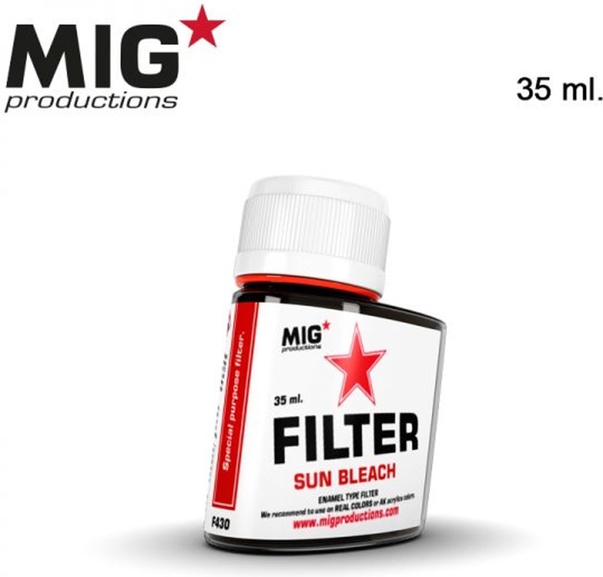 MIG Productions - F430 - Sun Bleach Filter - 35ml -