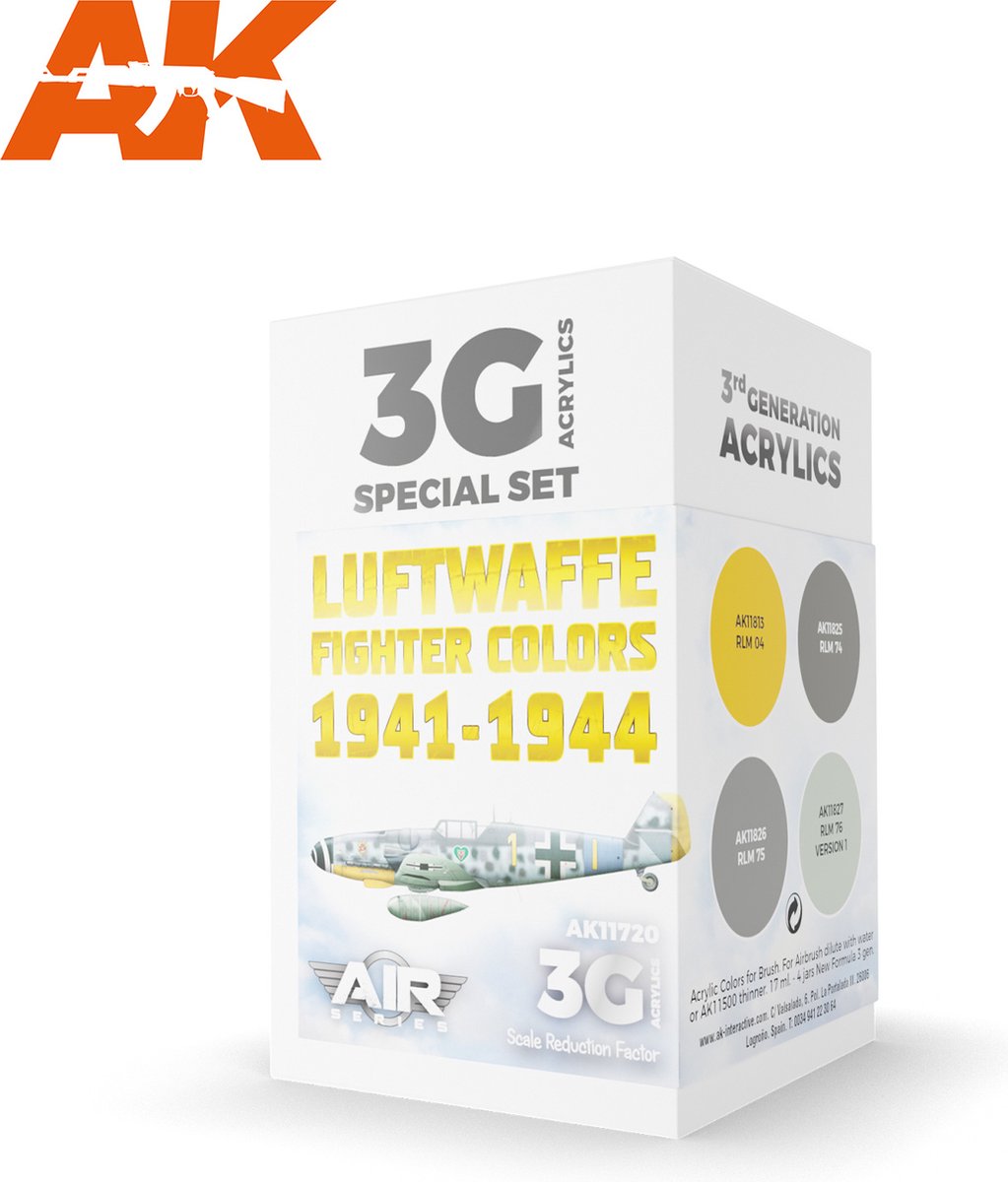 Luftwaffe Fighter Colors 1941-1944 Set - AK-Interactive - AK-11720