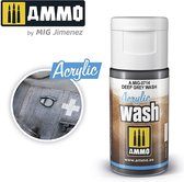 AMMO MIG 0714 Acrylic Wash Deep Grey - 15ml Effecten potje