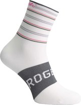 Rogelli Stripe Fietssokken Dames Wit/Lavendel/Lime - Maat 36-39