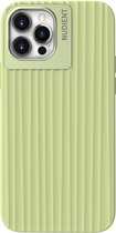 Nudient Bold Backcover Hoesje - Geschikt voor Apple iPhone 12 Pro - Gsm case - Leafy Green