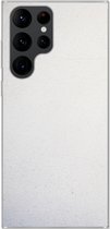 Geschikt voor Samsung Galaxy S22 Ultra hoesje - Beton print - Wit - Modern - Siliconen Telefoonhoesje