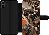 Étui pour téléphone iPhone XS Max Bookcase - Peinture - Design - Abstrait - Avec poches - Étui portefeuille avec fermeture magnétique