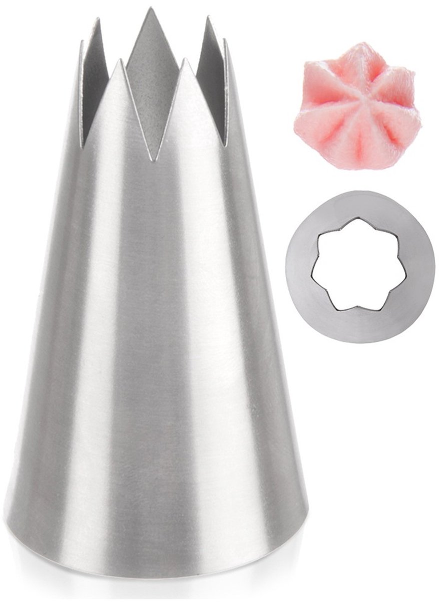 Spuitmond Edelstaal Bloem - Spuitmondjes voor Spuitzak - Decoratie - Cupcake