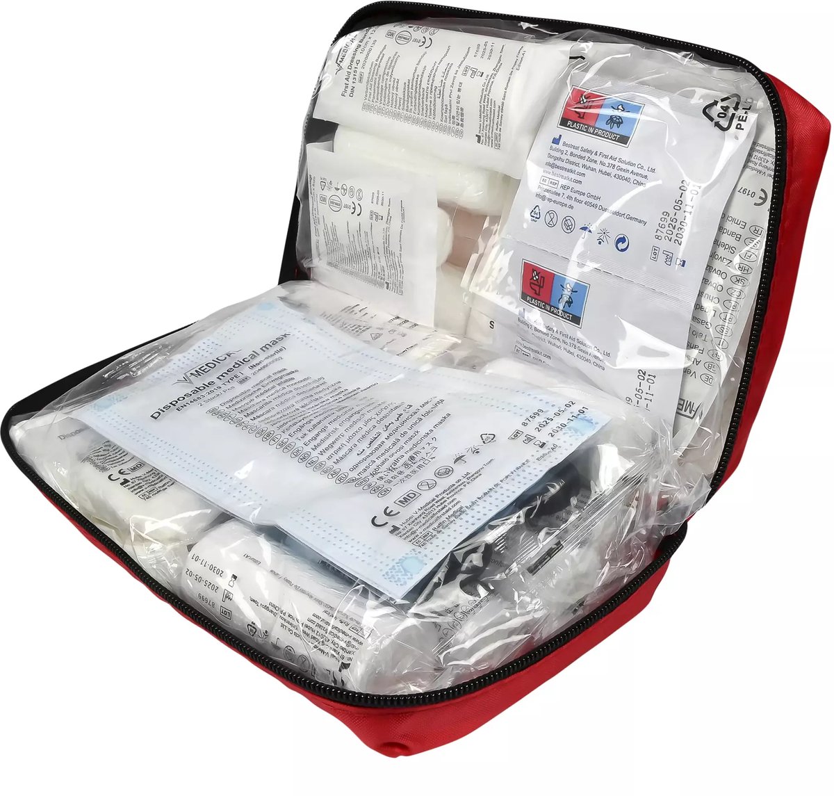 E.H.B.O. set DIN13164:2022 Auto - EHBO noodpakket - verbandtrommel