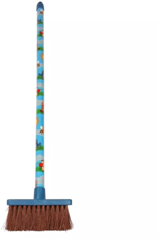 Talen Tools - Bezem - Voor kinderen - Kunststof - Blauw van Talen Tools — afbeelding 2