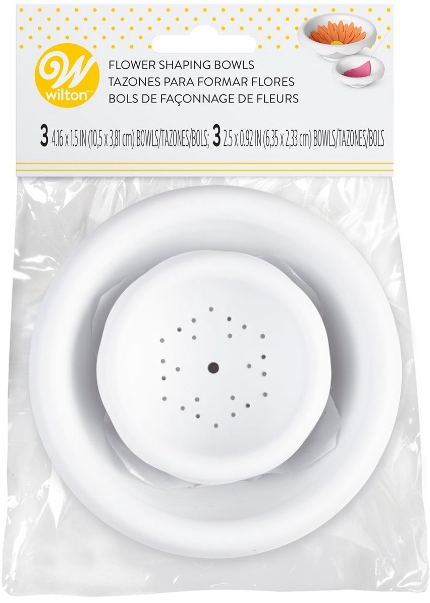 Wilton - Suikerbloem Shaping Bowls - Set/6