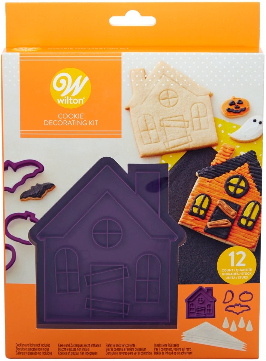 Wilton Koekjes Uitsteker - Spookhuis - Set/12 - Uitsteekvormpjes Halloween - Koekjes Vorm