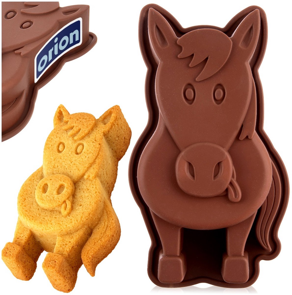 Bakvorm Silicone Paard 19x10x4 cm - Springvorm - Vorm voor Bakken - Taartvorm - Bakplaat – foto 7