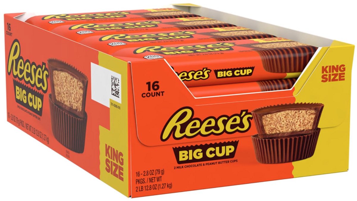Reese’s Big Cup King Size – 32 × 79 g – 2 Dozen – Mega Voordeelbox