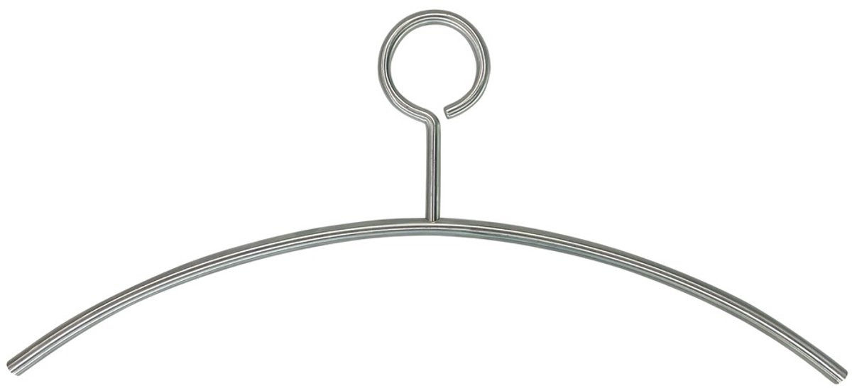 Kledinghanger RVS massief met dicht oog - Anti diefstal - Roestvrij staal geborsteld