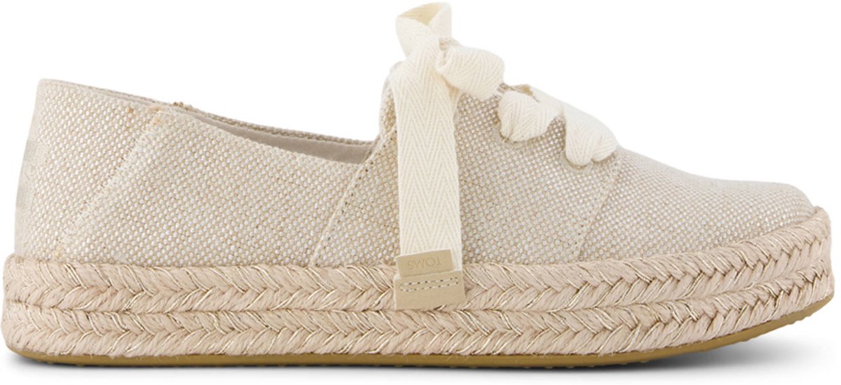 TOMS Carolina Lace Up gold instappers