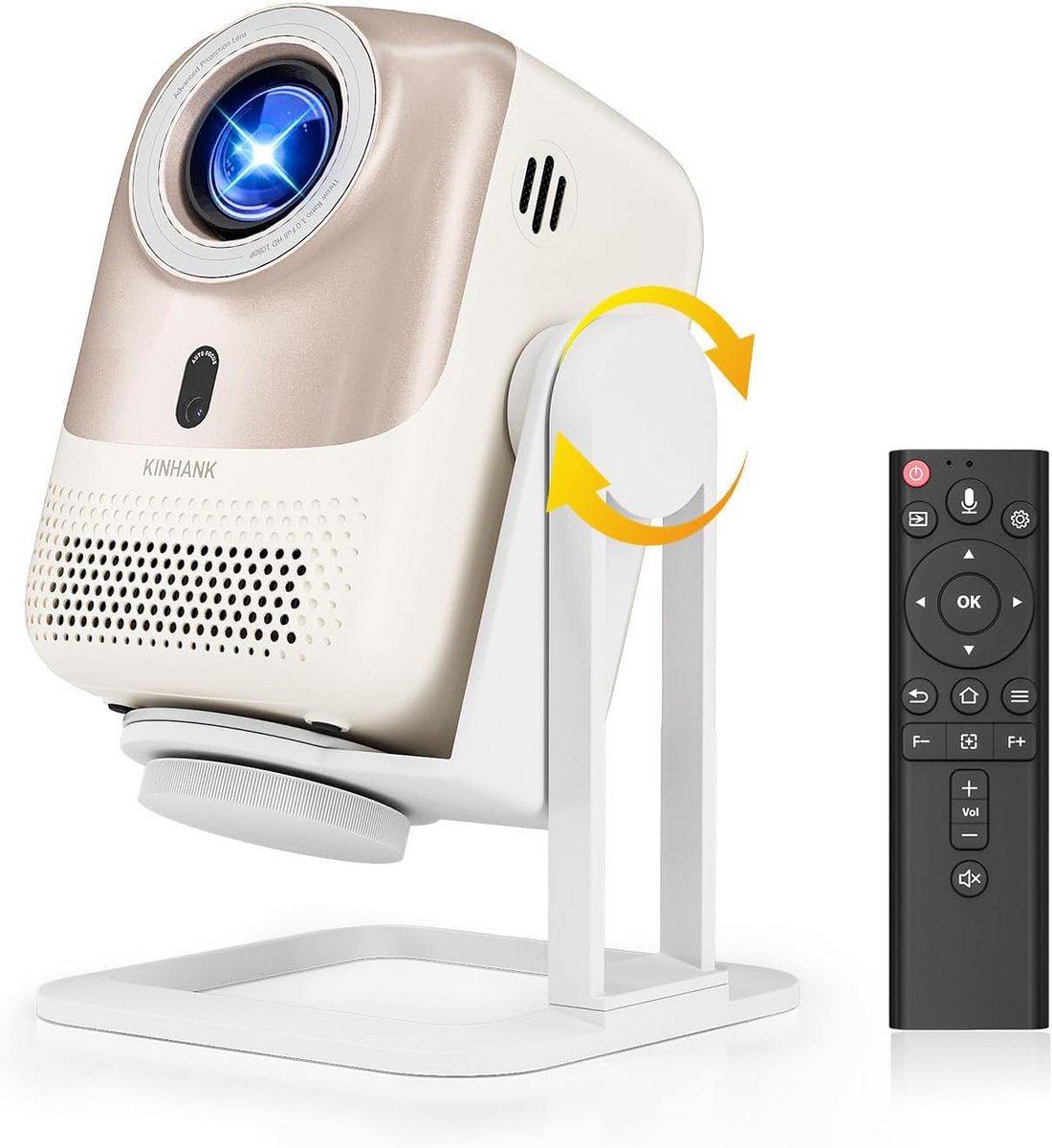 Draagbare Smart Projector met Android OS, Wifi 6 en 4K Ondersteuning