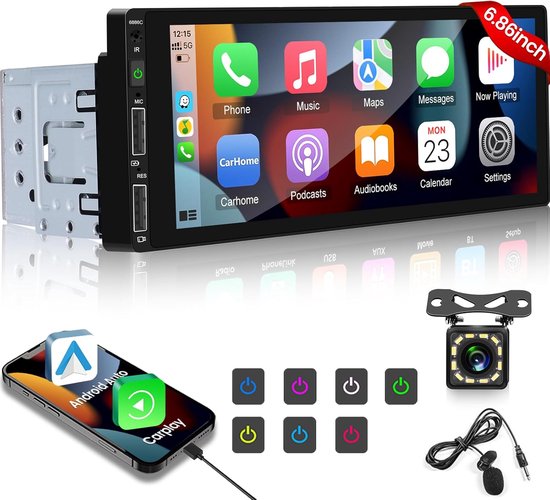 roteerbaar 10.1 inch navigatiescherm | carplay en android auto draadloos | DAB roteerbaar 10.1 inch navigatiescherm | carplay en android auto draadloos | DAB