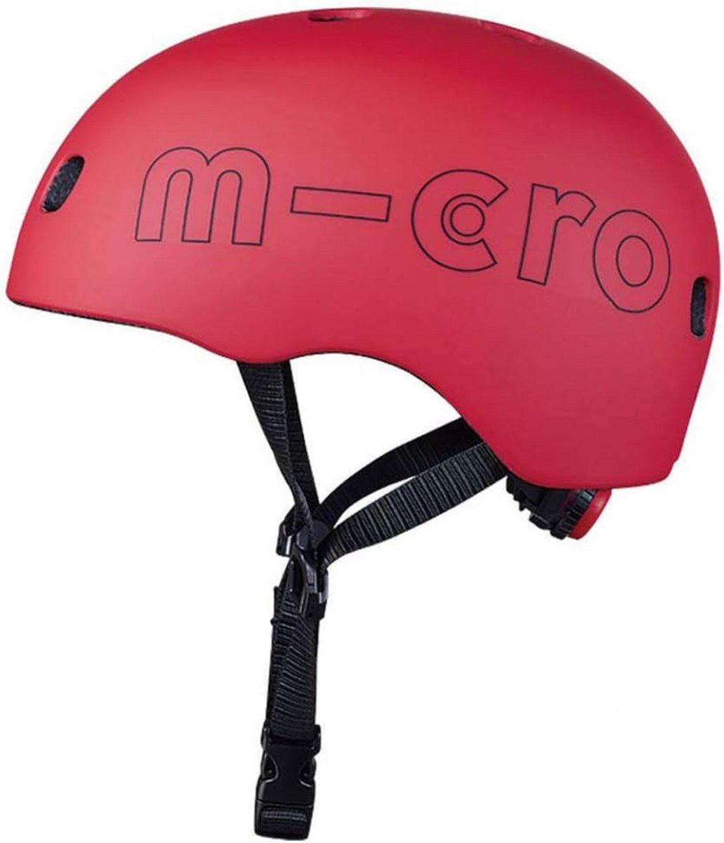 Veilige Kinderhelm met LED Verlichting Maat S Rood