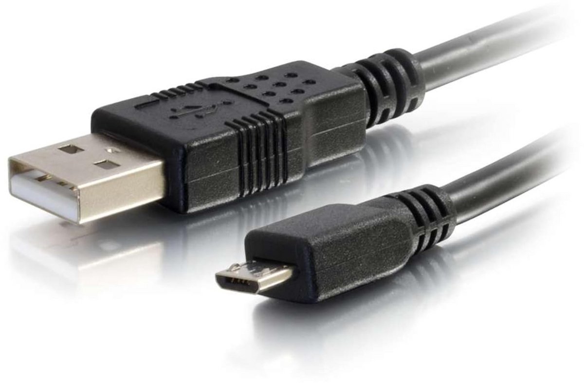 USB 2.0 A naar Micro USB B Kabel - Oplaad- en Datakabel (2 Meter)