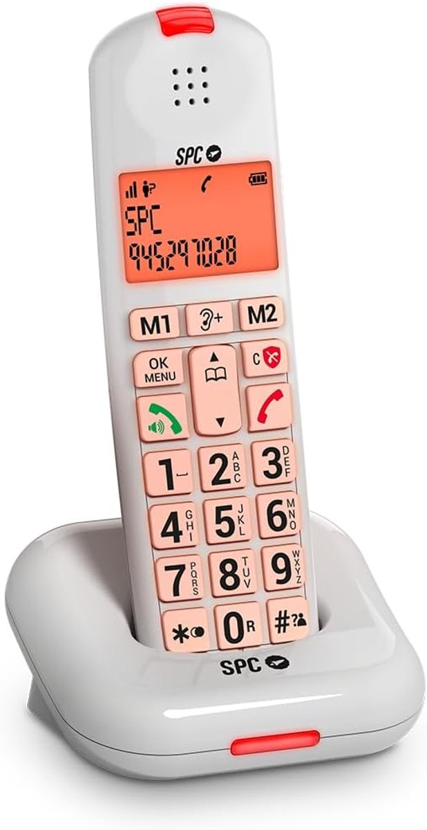 Draadloze Vaste Telefoon met Groot Verlicht Display - Senioren Telefoon met Nummerherkenning