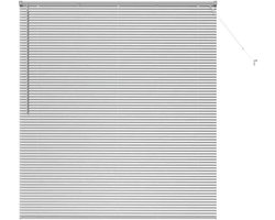 vidaXL - Venetiaanse - jaloezie - zilver - 175 - x - 160 - cm - 25 - mm - Aluminium