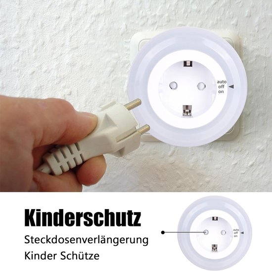 Nachtlampje met Schemersensor voor Stopcontact - Automatisch Dimbare LED Nachtlamp van Merkloos — afbeelding 2