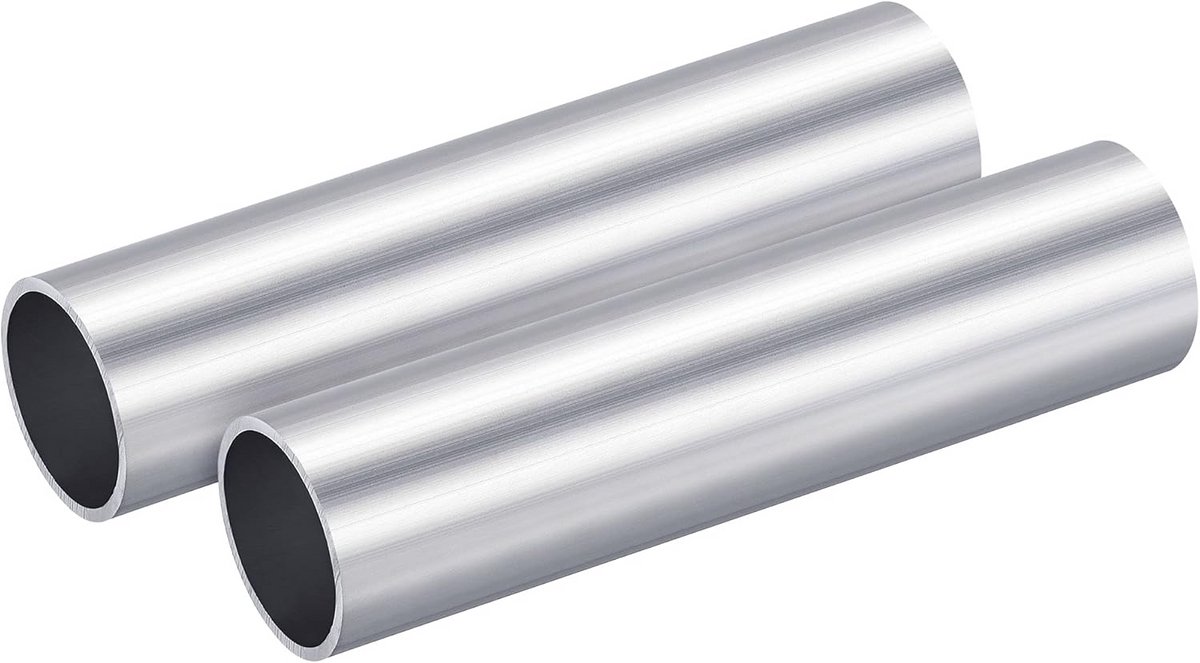 2x Ronde Aluminium Buis 6063 - 25mm Buitendiameter 22mm Binnendiameter 100mm Lengte