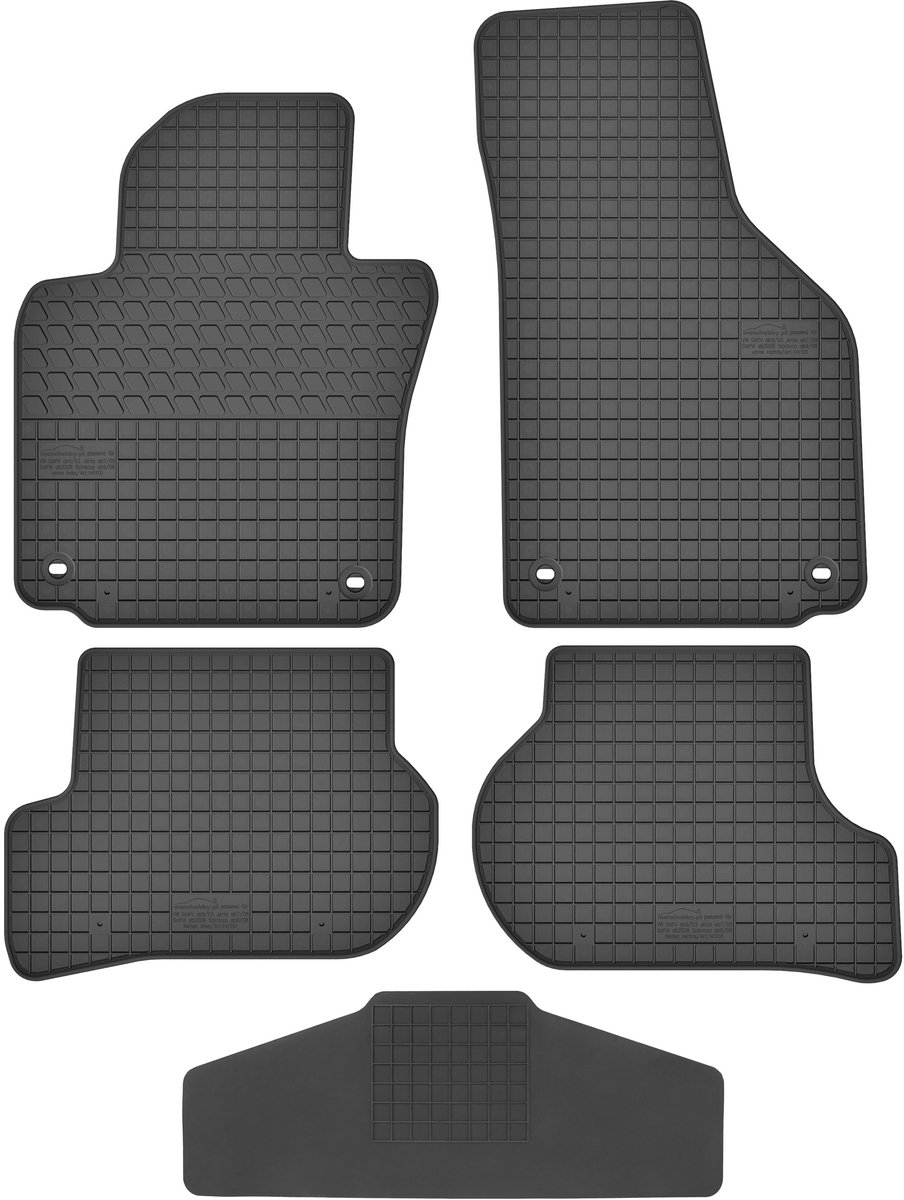 Max-Dywanik Volkswagen Golf V - Rubberen Matten - 2003-2009 - Zwart