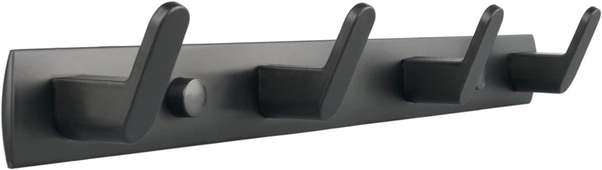 Zware Magnetische Haken met 4 Haken - Sterke Rubberen Magneet voor Garderobe, Koelkast en Metaal
