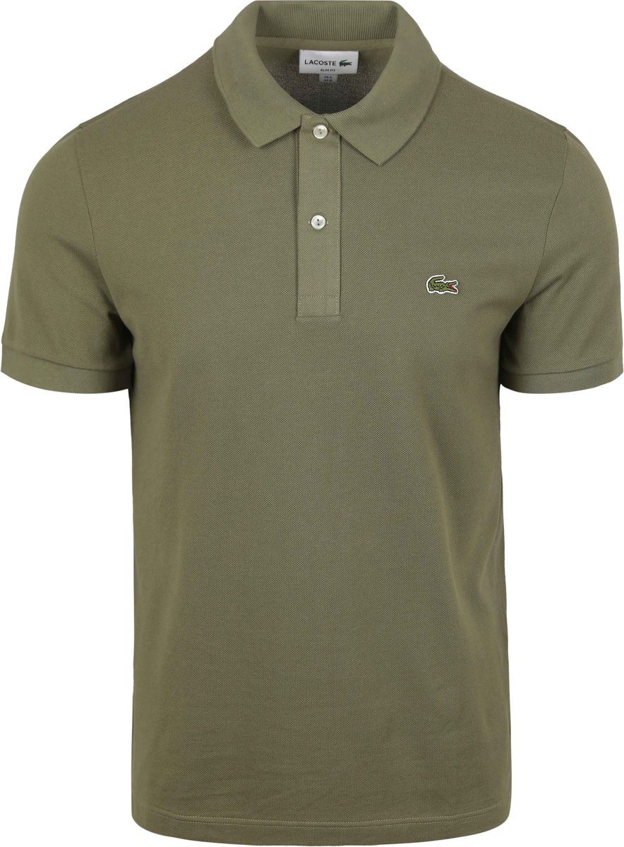 Lacoste Poloshirt Pique Olijfgroen 3XL Heren
