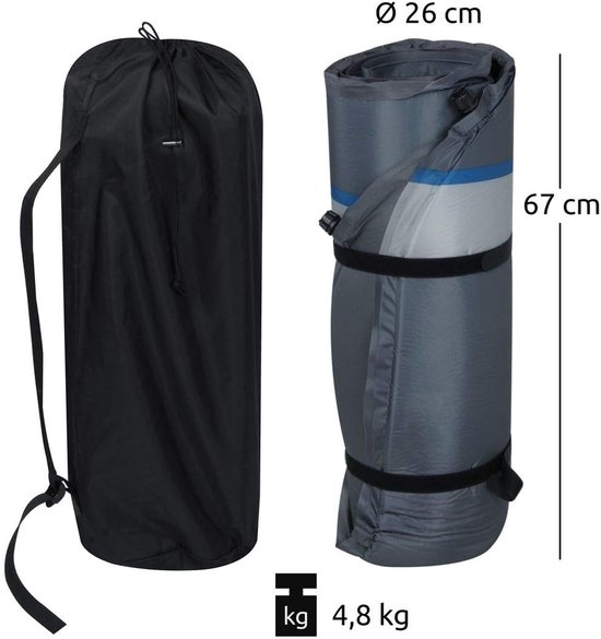 Zelfopblazend 2-persoons Luchtbed 7cm Dik Thermisch Kampeermatras XXL — afbeelding 5