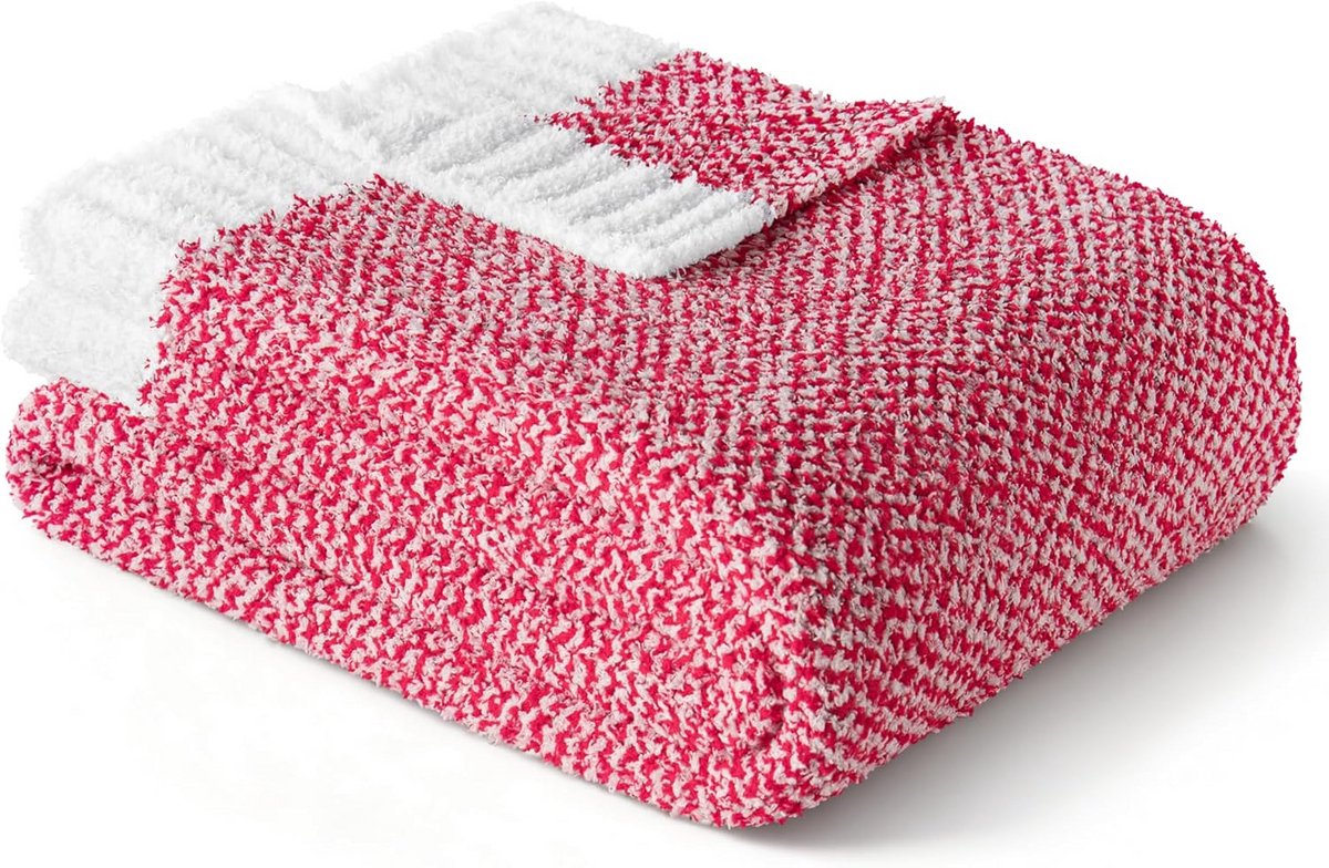 Reversibele Geruite Fleece Plaid Deken 150x200 cm Ultra Zacht en Warm voor Bank en Bed