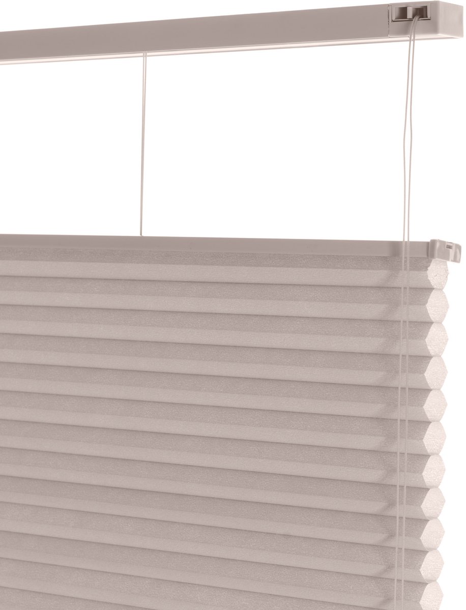 Dutchblinds - Plisségordijnen - lichtdoorlatend - Beige - 40 x 175 cm - Raamdecoratie op maat – foto 5
