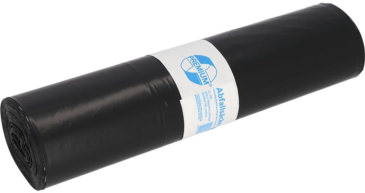 Sterke Zwarte Vuilniszakken 120 Liter - Extra Dikke Afvalzakken (60 my)