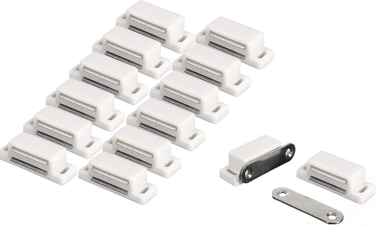 Set van 12 Magnetische Sluitingen voor Kastdeuren - Sterk en Universeel Toepasbaar
