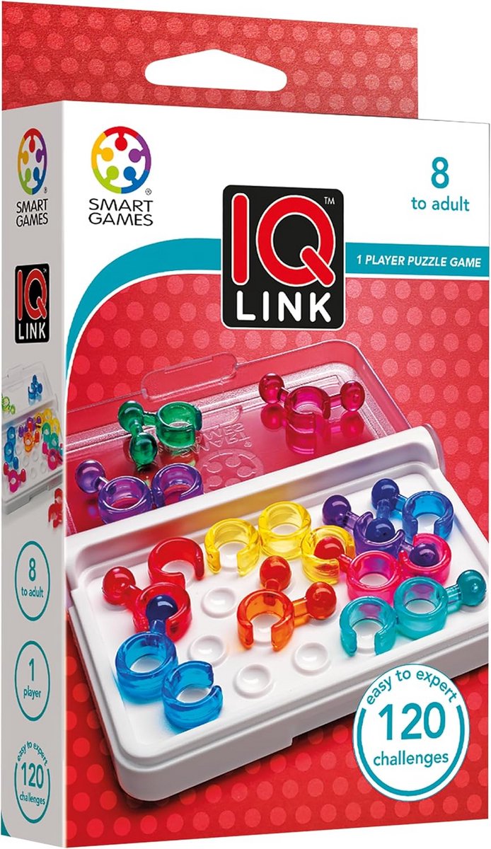 Compacte IQ Puzzel met 120 Solo Uitdagingen voor Kinderen vanaf 8 Jaar