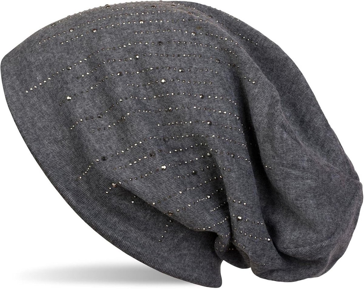 Slouchy Muts met Strikjes en Strepen Uniseks