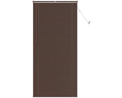 vidaXL - Venetiaanse - jaloezie - Donkerbruin - met - Patroon - 213 - x - 80 - cm - 25 - mm