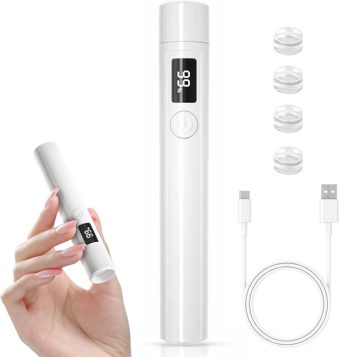 Draagbare Mini UV LED Lamp voor Gelnagels – Oplaadbaar met Timer (45/60s)